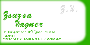zsuzsa wagner business card